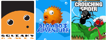 Blowbo's Adventure - This is a mobile phone platform game where you play as Blowo,<br/>a fish that wants to pop bubbles. Most platforms in the game are some sort of<br/>spinning wheels, whether it is spinning flowers or spinning eyes (the fourth world had<br/>a horror theme). Blowbo's Adventure won second price for Mobile Games at the<br/>Swedish Game Awards 2005. It was later released through the chinese Magma Digital,<br/>and the french Wonderphone as publishers.<br/><br/>Crouching Spider - 